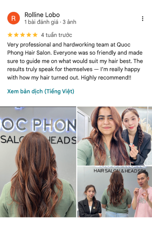5-star Google review from Rolline Lobo